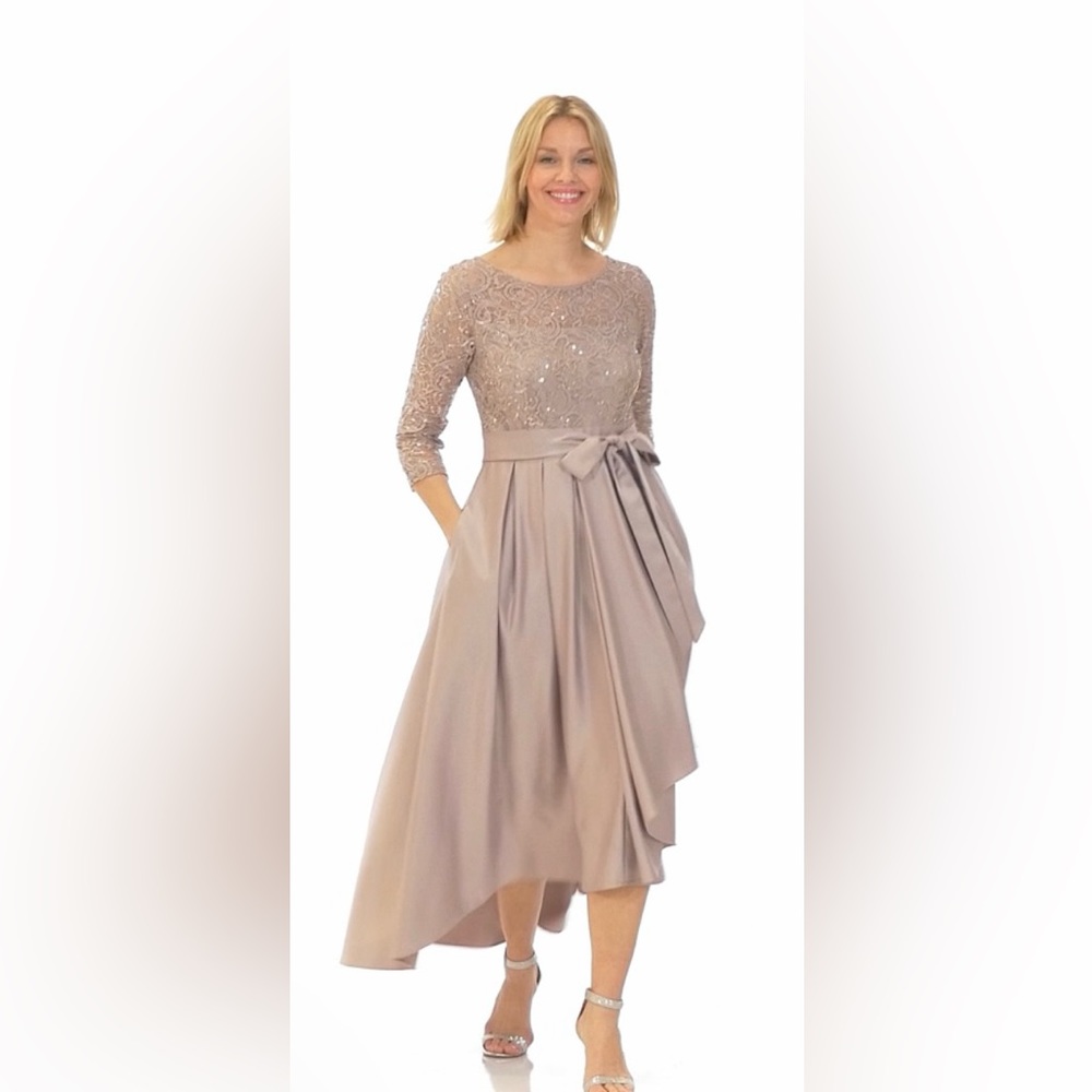 Alex Evenings Sequin Lace Mother of Bride/Groom Dress